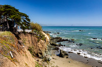 house falling into ocean, Cayucos, California, -5395