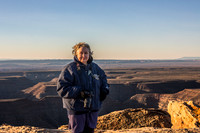 Kat, Muley Point, Utah, sunrise-8280