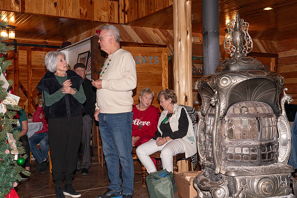 Jeannie Haskett, Frank Saunders, Pastor Phil Stewart, Pat Claude, and Evelyn Oldham-95717