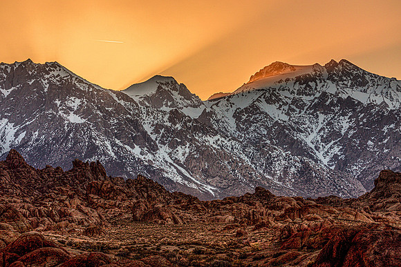 Sunset, Sierra Nevada Mountains, Alabama Hills-5824-Edit