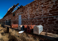 Route 66, mailboxes, abandoned store, home-0287-2