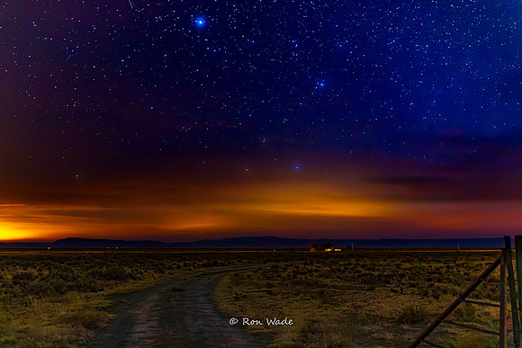 sunset, stars, New Mexico ranch-6716-2