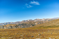 view from 10500 ft., Beartooth Highway, mountains, snowpack-8545