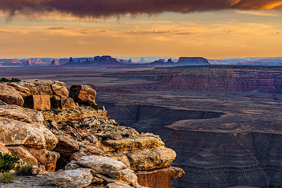 Sunset, Glen Canyon, Muley Point-1129-HDR