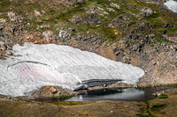 Beartooth Highway, mountains, ponds, snowpack-4546