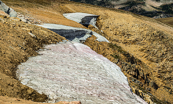 Beartooth Highway, mountains, ponds, snowpack-4569