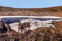 snowpack, ponds, mountains, Beartooth Highway-9892