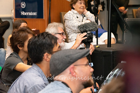 Marilyn Kirtley and The Breshman doin' his video thing!-6925