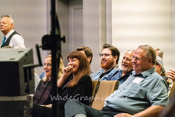 Tina Simpson, Joanna Binford, Greg Huckleberry and others being hypnotized-2990