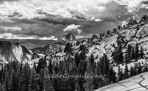 Half Dome, storm, Olmsted Point, Tioga Road, Yosemite-8619